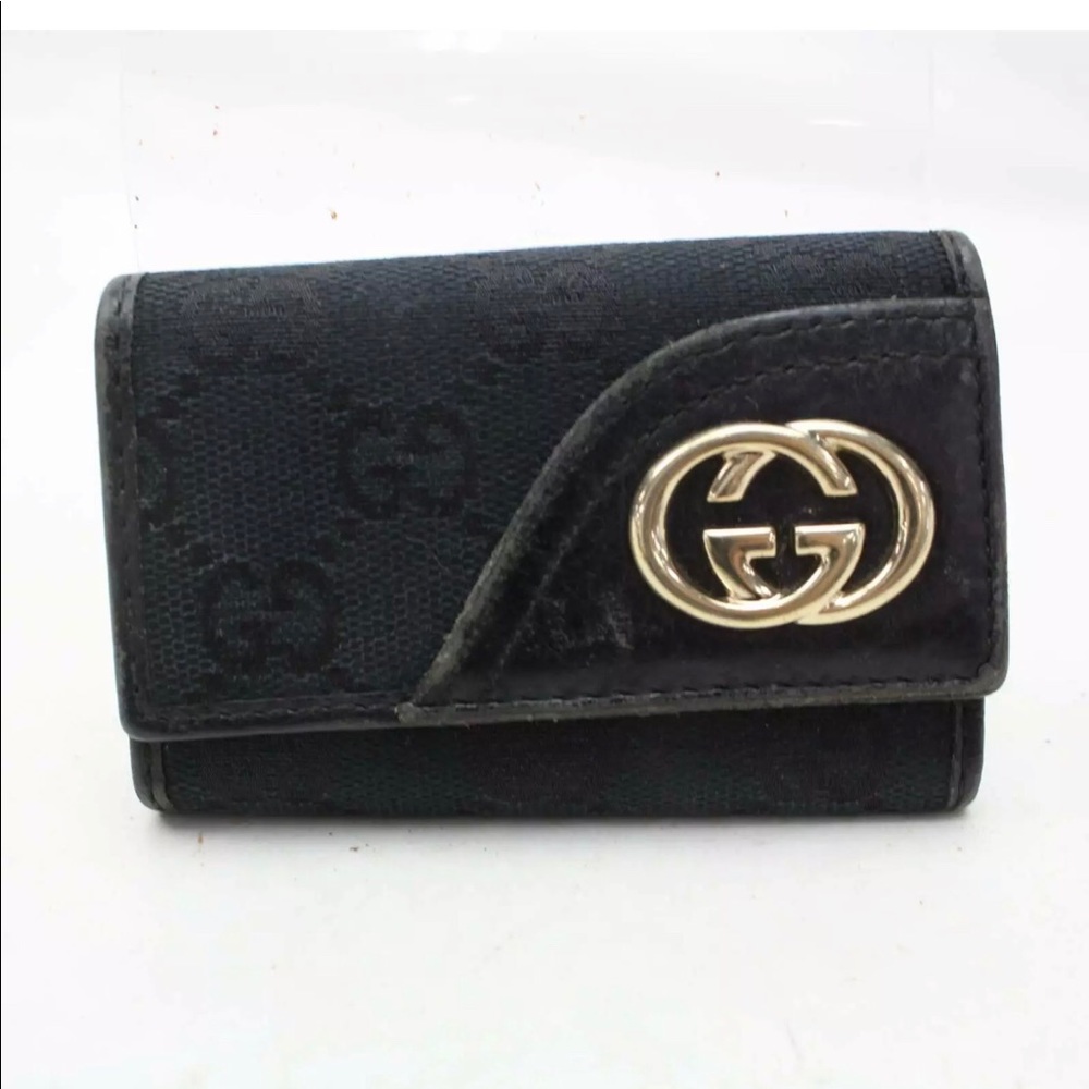 Gucci 6 key holder black
